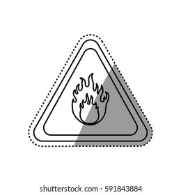 danger and warning sign icon vector illustration graphic design