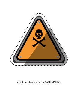 danger and warning sign icon vector illustration graphic design