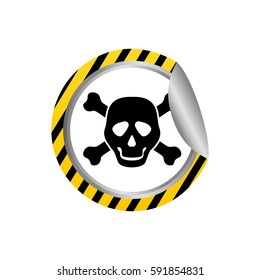 danger and warning sign icon vector illustration graphic design