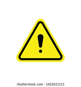 Danger or Warning Sign Triangle Vector Icon Design Template