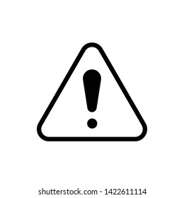 Danger or Warning Sign Triangle Vector Icon Design Template