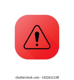 Danger or Warning Sign Triangle Vector Icon Design Template