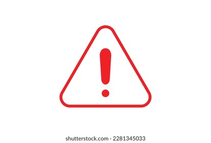 Danger or Warning Sign Triangle Vector Icon Design Template