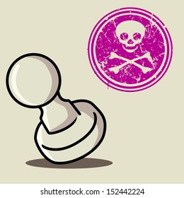  Danger Warning Stamp Sign 