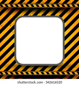 Danger & Warning Template. Stop. Vector illustration