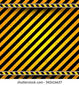 Danger & Warning Template. Stop. Vector illustration