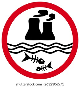 Danger of Water Pollution from Factory Emissions Endangering Fish
