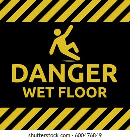 Danger wet floor