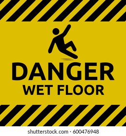 Danger wet floor