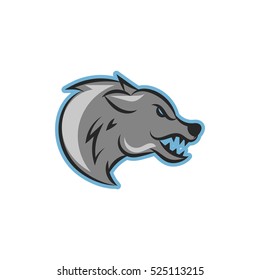 Danger Wolf Logo Design Template