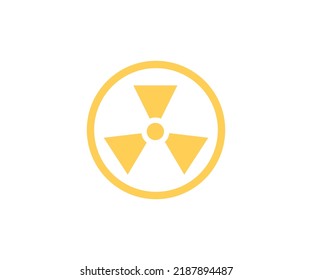 Danger yellow vector signs. Radiation sign, Biohazard sign, Toxic sign logo design. Symbol of radioactive threat alert vector design and illustration.