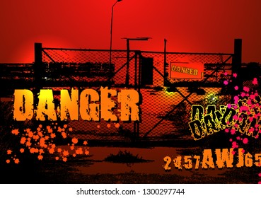 danger zone background