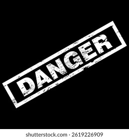 Danger Zone sign and sticker vector