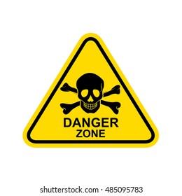 Danger zone Sign. Vector