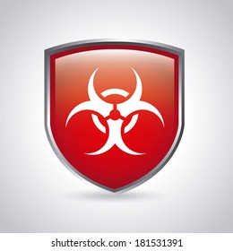 danger zone symbol over  background, vector illustration