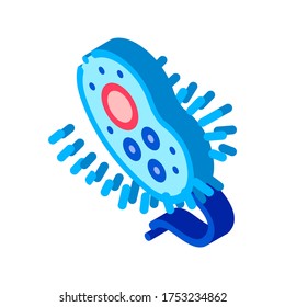 Dangerous Bacillus Bacteria vector isometric sign. color isolated symbol illustration