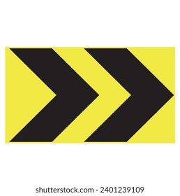 dangerous bend direction sign, traffic sign