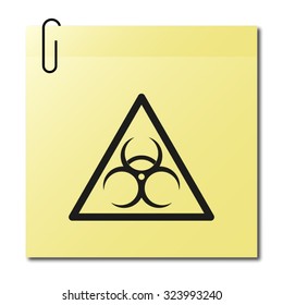 dangerous - black vector icon