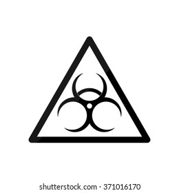 dangerous  - black vector icon