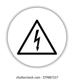 dangerous -  black vector icon
