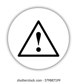 dangerous  - black vector icon