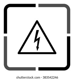 dangerous  - black vector icon
