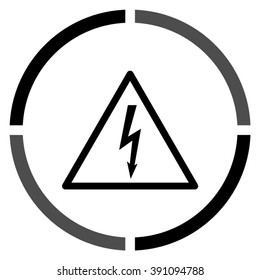 dangerous  - black vector icon