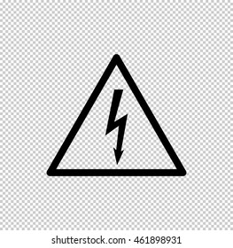 dangerous -  black vector icon