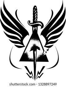 Dangerous Blade weapon vector illustration