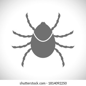 dangerous bug mite vector concept icon