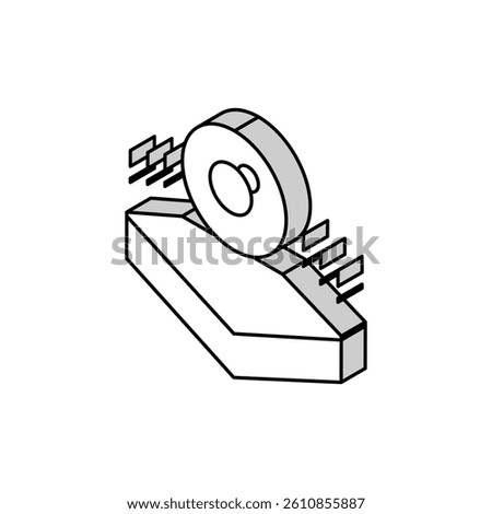 dangerous bug on soil isometric icon vector. dangerous bug on soil sign. isolated symbol illustration