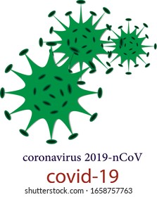 Dangerous chinese Covid-19 coronavirus infection outbreak. Wuhan novel coronavirus 2019-nCoV vector illustration. Concept pandemic risk alert. Virus cell microbe