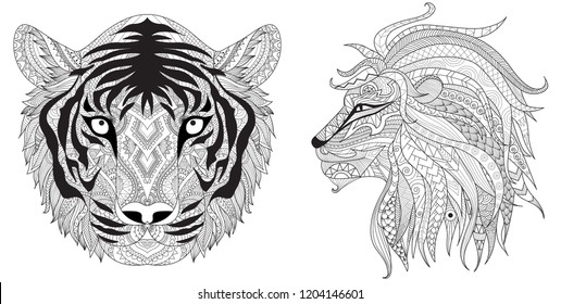 tiger mandala high res stock images  shutterstock