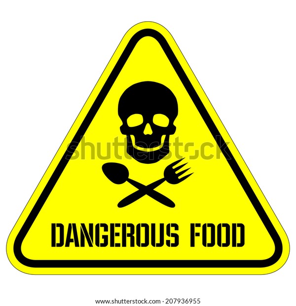 Dangerous Food Stock Vector Royalty Free 207936955