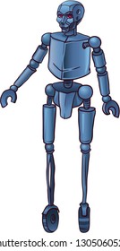 Dangerous futuristic robot