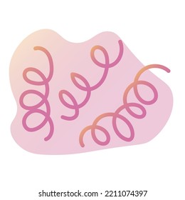 Dangerous germs on white background