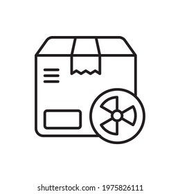 Dangerous Goods vector outline icon style illustration. EPS 10 File