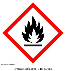 Dangerous icon of hazardous warning sign. Official warning sign of Global healthy sign of flammable