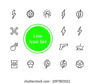 Dangerous icon set