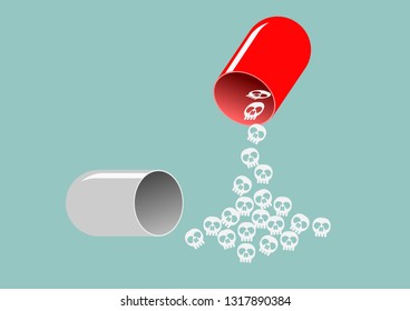 DANGEROUS INGREDIENTS IN a small Capsule Shaped Pill