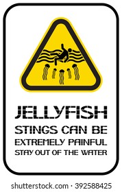 Dangerous jellyfish.
The creatures that bites can be extremely painful stay out of the water.