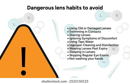 Hábitos peligrosos de lentes a evitar