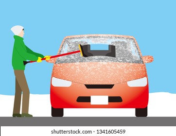 It is dangerous to melt the frost on the windshield of the car with hot water