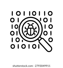 Dangerous mobile phone, smartphone screen with skull and crossbones, black and white vector icon for mobile malware and device threat