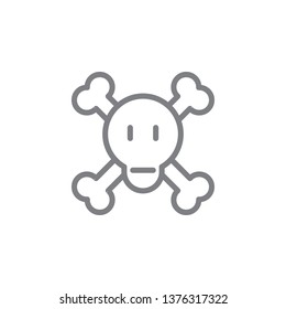 dangerous outline icon. Elements of smoking activities illustration icon. Signs and symbols can be used for web, logo, mobile app, UI, UX on white background