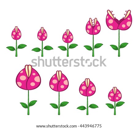 Dangerous Plant Game Sprites.
Suitable for side scrolling, action, and adventure game.