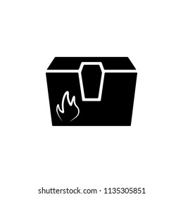 dangerous premise outline icon. glyph dangerous cargo box vector icon concept for app,web design,web sites.