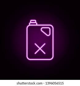 dangerous product neon icon. Elements of auto workshop set. Simple icon for websites, web design, mobile app, info graphics