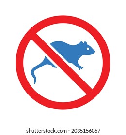 Gefährliche Ratte-Ikone. Einfaches Design.