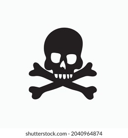 dangerous skull icon for business website,apps, and many more